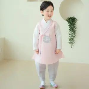 한예빔 HB80003-봄결도령 남아 아동 한복 세트 어린이집 설날 추석빔 연핑크