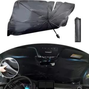 새벽 2025 업그레이드된 자동차 앞유리 선섀도 우산 접이식 방수 자외선 차단 기능으로 차량의 시원함을