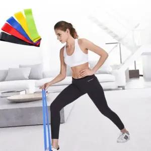 필라테스타이 스트레칭 컬러 스포츠 탄력 라텍스밴드 5단계 (WFJ6YNE)