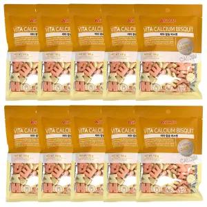애니펫 비타 칼슘 비스켓 100g X 10개 강아지 칭찬 훈련간식