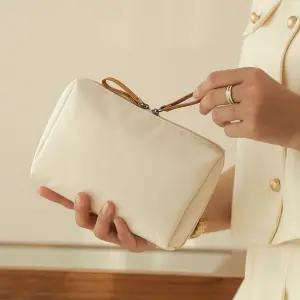 파우치 메이크업 멀티 지퍼형 생활방수 와이드포켓 수납 휴대용 데일리 여행 일상 화장품 정리용