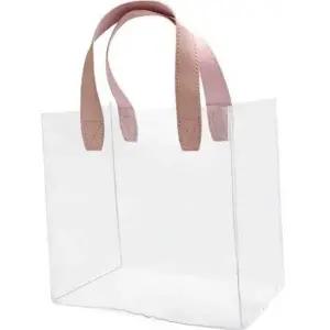 무지에코백 가방 에코백 핸들 투명 포인트 대형