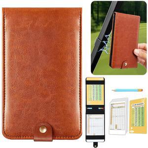 [미국배송] 팜로탱크 마그네틱 골프 스코어카드 홀더 올인원 하이엔드 가죽 야디지 북 홀더 커버 유니버설 핏 대부분의 백 포켓에 맞는 액세서리