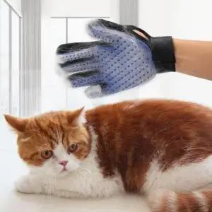 왼손 개 털갈이장갑 애견 고양이 털장갑 WFIVSG4