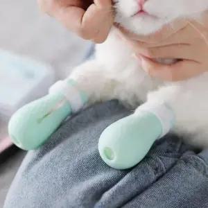 고양이 신발 강아지 발톱 커버 보호 실리콘 WFJ0XH3