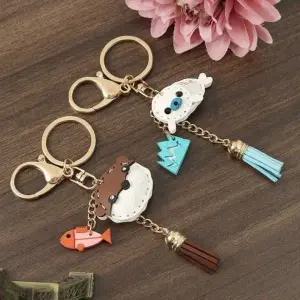가방 애니멀 키링 열쇠고리 키홀더 2종세트 물 (WFJSQ0C)