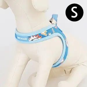 하네스 S 강아지 하네스 블루 동물원 유선타입 (WFJ7UA2)