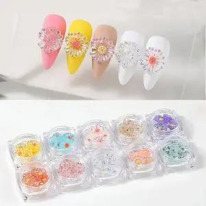 점토네일 데이지꽃파츠 네일파츠 네일파츠세트 귀 (WFK9CNG)