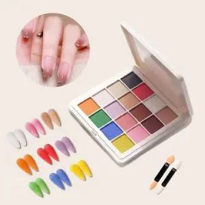 아트 파우더+브러쉬 16색파우더 그라데이션 압 (WFK9CZU)