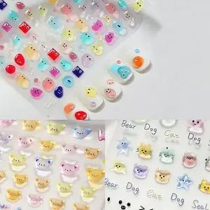 고품질 네일아트 도톰스티커 입체스티커 5D네일스티커 젤리스티커 (WFK9D2E)