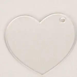 투명 아크릴 판 키링 하트 DIY 셀프 WFG70SY