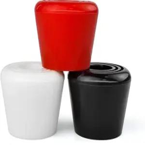 카페토스 롤러 스케이트 내구성 82A PU 고무 브레이크 토 스토퍼 2팩 나사 포함 - 블랙 화이트 레드