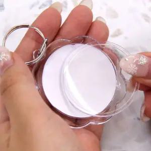 투명 포카 증명사진 키링 꽃 WFGOOV3