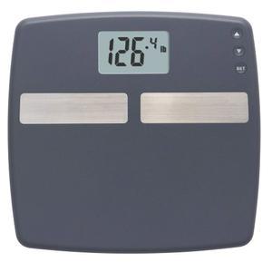 사용자 인식 기술이 적용된 InstaTrack 디지털 바디 컴포지션 욕실 저울은 체지방, 체수분, 근육량, 운동선수 모드, 일일 칼로리 추정기, 400파운드 용량, 검은색을 측정합니다