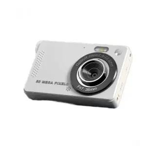 레트로 디지털카메라 빈티지 고화질 감성 디지털 미니 y2k 디카 실버 패키지 1