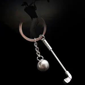 골프채 열쇠고리 메탈 키체인 키링 골프공 액세서리 (WFK9FIC)