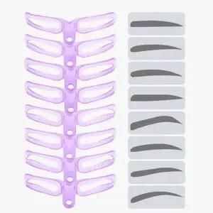 플라스틱 눈썹 가이드 라인 세트 8종 눈썹정리 키트 (WFK9FJ1)