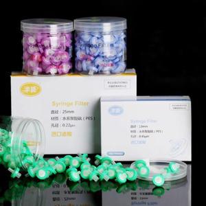 Millipore 멤브레인 기 필터 모공 크기 0.22 13mm 25mm 실험실 나일론 PES 로트당 100 개