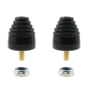 DGZI 2PCS 블랙 고무 도어 범퍼 패드 76.2x49.53mm 서스펜션 범프 스톱 자동차 액세서리 트럭 충격 흡수