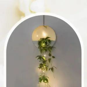 [하프클럽/]플라스틱 벽걸이 화분 심플 실내 저수분 플라워 디자인