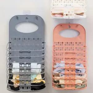 [하프클럽/]벽걸이 다용도바구니 접이식걸이 빨래바구니 빨래수거함