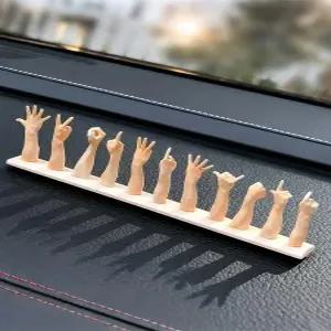 차량용 손가락 임시번호판 대시보드 번호판 제스처 주차 차량번호판