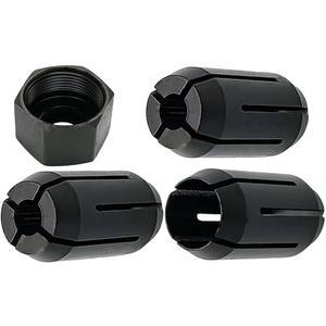 [미국배송] DEWALT DC550 DC551 DW660 료비 콜렛 1/4 인치 - 690045003 P530 SS50K P531 P601 팜 라우터 부품 교체용 389243-00 389244-00 컷아웃 툴 키트 (4 PCK)