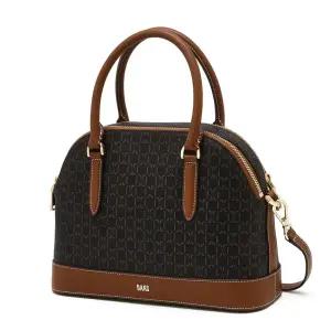 [닥스](강남점)DCBA6E861W3 [SAINT BARNET]브라운 바넷 DD패턴 가죽배색 토트백