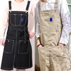 멜빵 앞치마 카페 남자 미용실 캔버스 화방 애견샵 공방 바리스타 미술학원