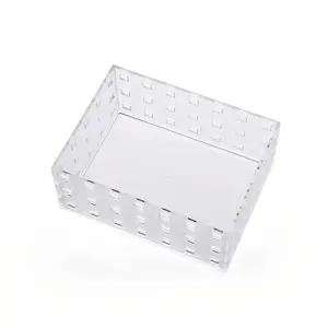 반투명 멀티 보관함 수납 케이스 적층형 사각 정리함 다용도 박스 (WFKAX6L)