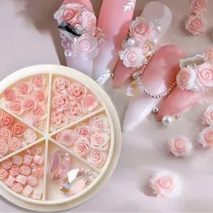 꽃진주스톤 로즈펄 장미스톤 세트 믹스 원진주스 (WFKANBS)