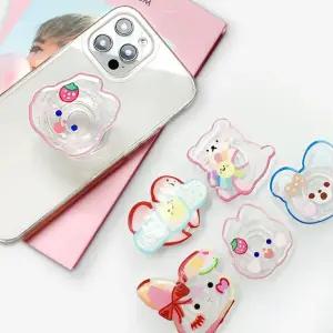 투명 컬러펜 스케치 아크릴 폰톡 스마트톡 홀더 핸드폰톡 거치대 휴대폰톡 아크릴폰톡