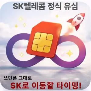 SKT유심 비대면 통신사이동 USIM 오늘출발 선택약정 12개월