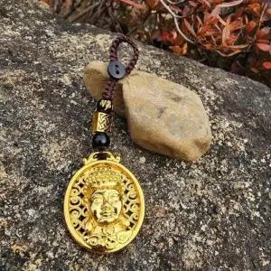 불교 황금 석가모니 키홀더 (WFKAZXF)