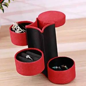 [하프클럽/]악세서리 보관함 레드 보석 목걸이 함 귀걸이 보석함