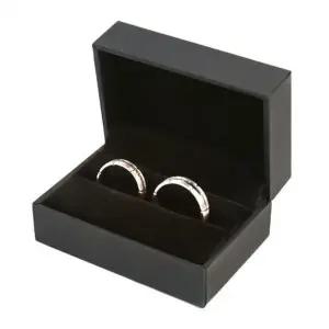 [하프클럽/]블랙 인기 무지 커플링 하드 감성 케이스 주얼리 반지