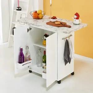 가이온 아슬리 이동식 주방수납장 홈바 900