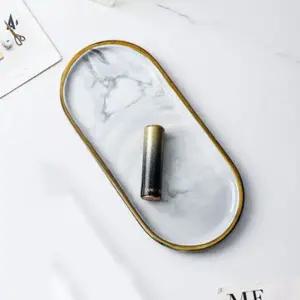 [하프클럽/]세라믹 골드 촬영 소품 장식 트레이 소형