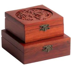 원목 보석함 전통 우드 엔틱 정리함 주얼 빈티지 보관함