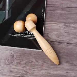 [콩심팥심]원목 바디 마사지롤러 얼굴마사지 핸디마사지기