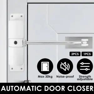 자동 도어 클로저 금속 스프링 조정 가능 보안 잠금 장치 MAX 30kg까지 도어 용 내구성 가구 하드웨어