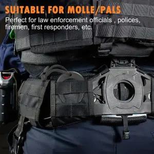 ABBO-8 팩 응급 구조대 도어 스톱 법 집행용 도어 잼 응급 서비스 스토퍼 웨지 블랙