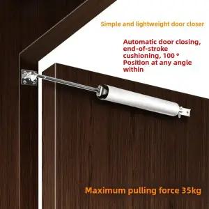 소프트 클로징 기능 공압식 속도 조절 도어 클로저35KG 위치 지정 도어 스톱 보호용 하드웨어