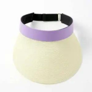 돌돌이모자 여성비치모자 썬캡 퍼플