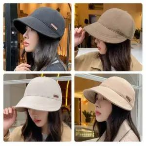 여성 코듀로이 심플 깔끔 시크릿 보넷햇 벙거지 모자