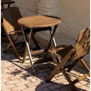 야외 티테이블 세트 2인 우드 2인용 원목 탁자