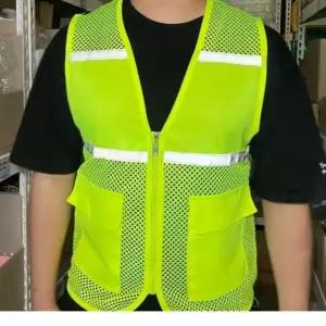 형광 작업용 조끼 신호수 망사 반사띠 여름 (WFKAO5V)
