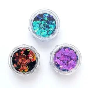 글리터 네일파우더 3컬러 셀프네일아트 네일재료셋트 (WFKBJHS)