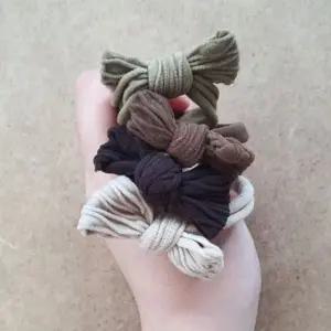 데일리 브라우니 리본머리끈 10P