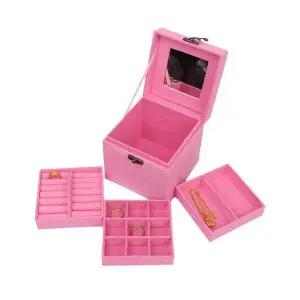 [하프클럽/]3단 보석함 반지 목걸이 귀걸이 악세사리 보관함